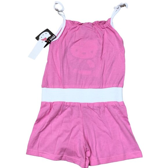HELLO KITTY GIRLS SLEEVELESS ROMPERS SIZE 3T NWT - Picture 4 of 7